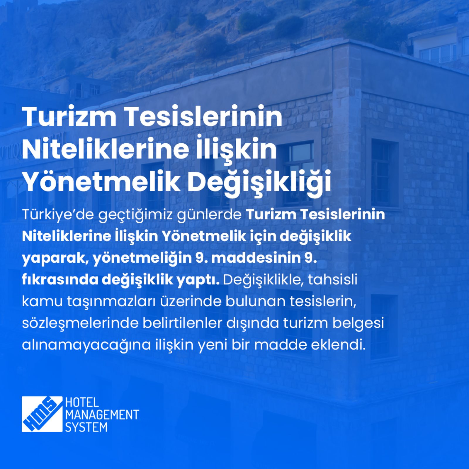 Turizm Tesislerinin Niteliklerine İlişkin Yönetmelik Değişikliği